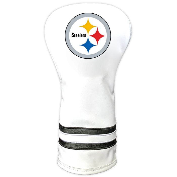 Pittsburgh Steelers Vintage White Printed Driver Headcover