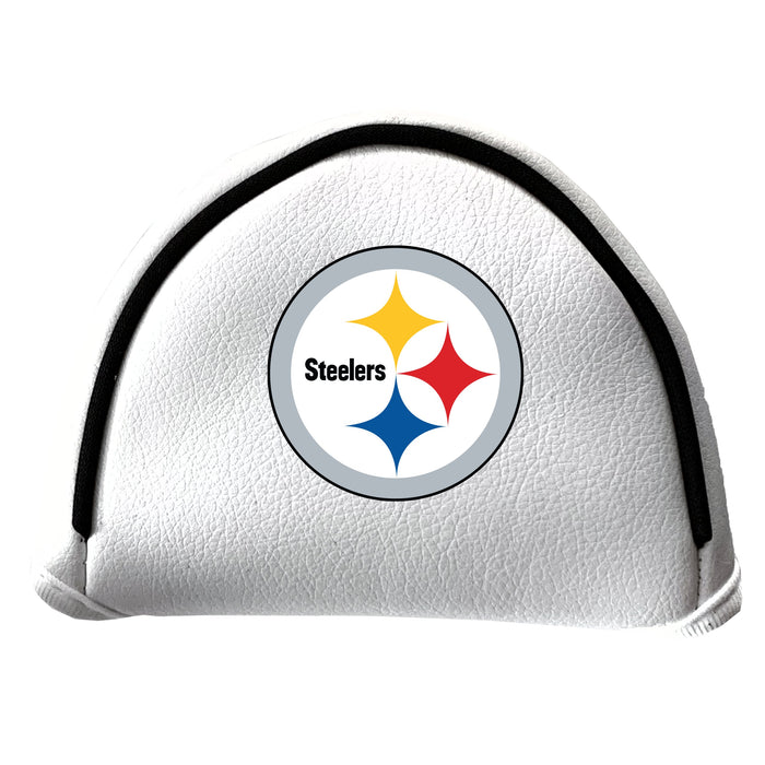 Pittsburgh Steelers Vintage White Printed Mallet Putter Headcover