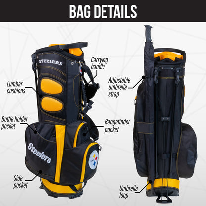 Pittsburgh Steelers Fairway Stand Bag - Image 2 - Club Rehab