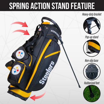 Pittsburgh Steelers Fairway Stand Bag - Image 5 - Club Rehab