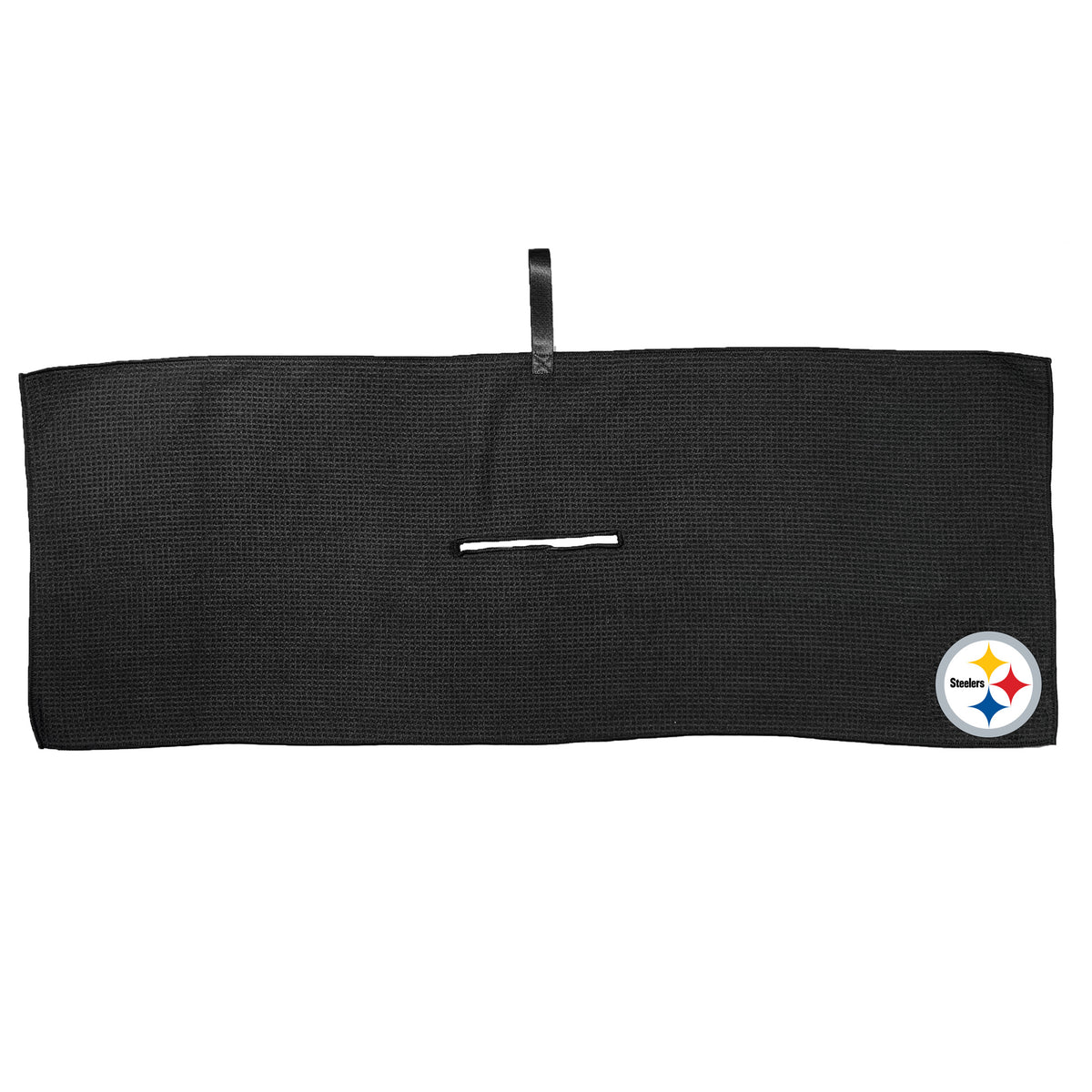 Pittsburgh Steelers 16 x 40 microfiber golf towel with team logo