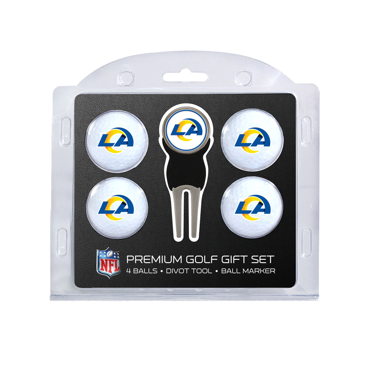 Los Angeles Rams 4-Ball Golf Gift Set
