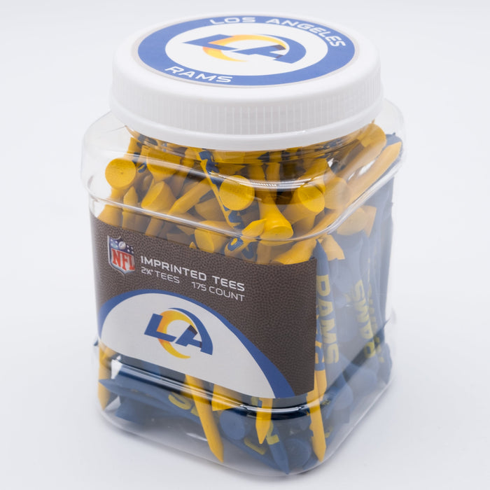Los Angeles Rams 175-count golf tee jar with team-imprinted tees