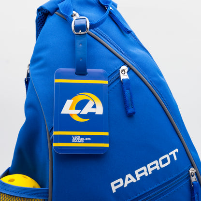 Los Angeles Rams plastic golf bag tag by Team Golf, product photo 3
