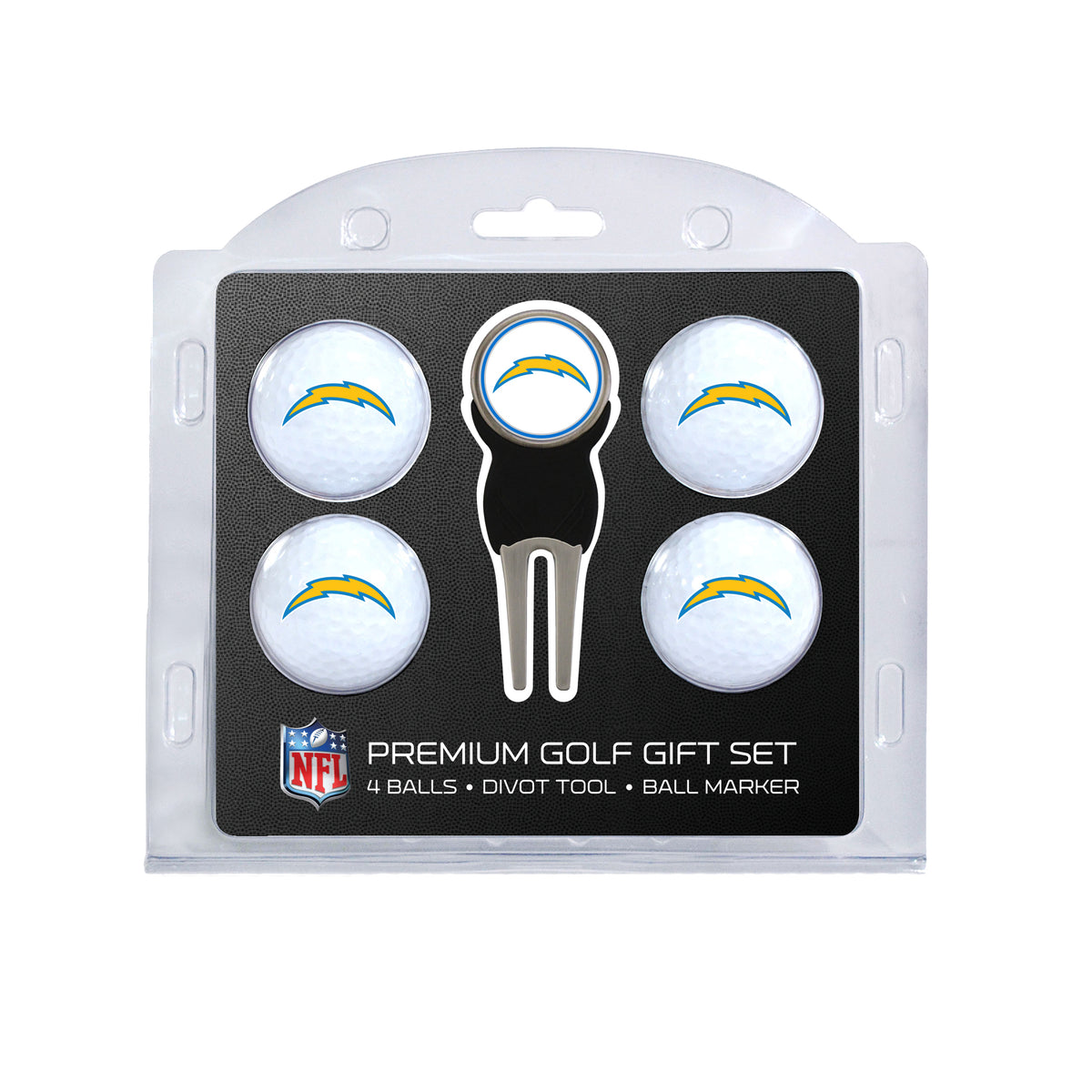 Los Angeles Chargers 4-Ball Golf Gift Set
