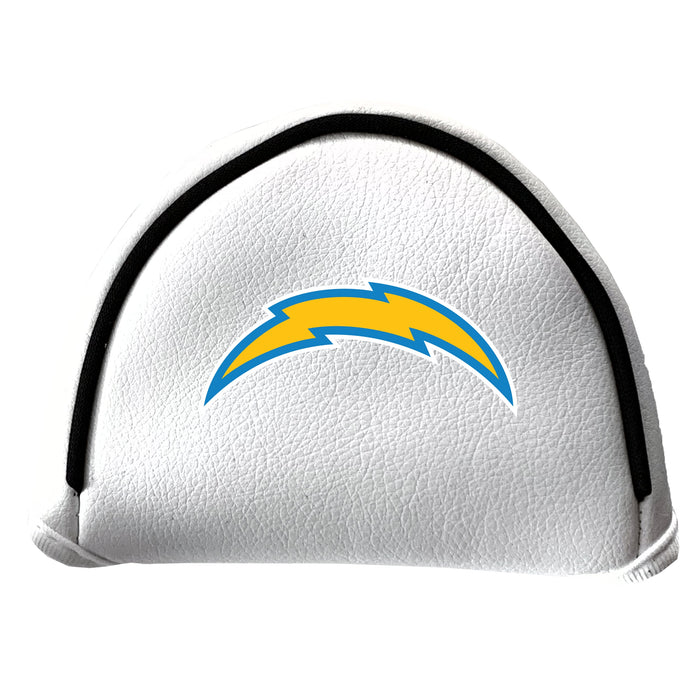 Los Angeles Chargers Vintage White Printed Mallet Putter Headcover
