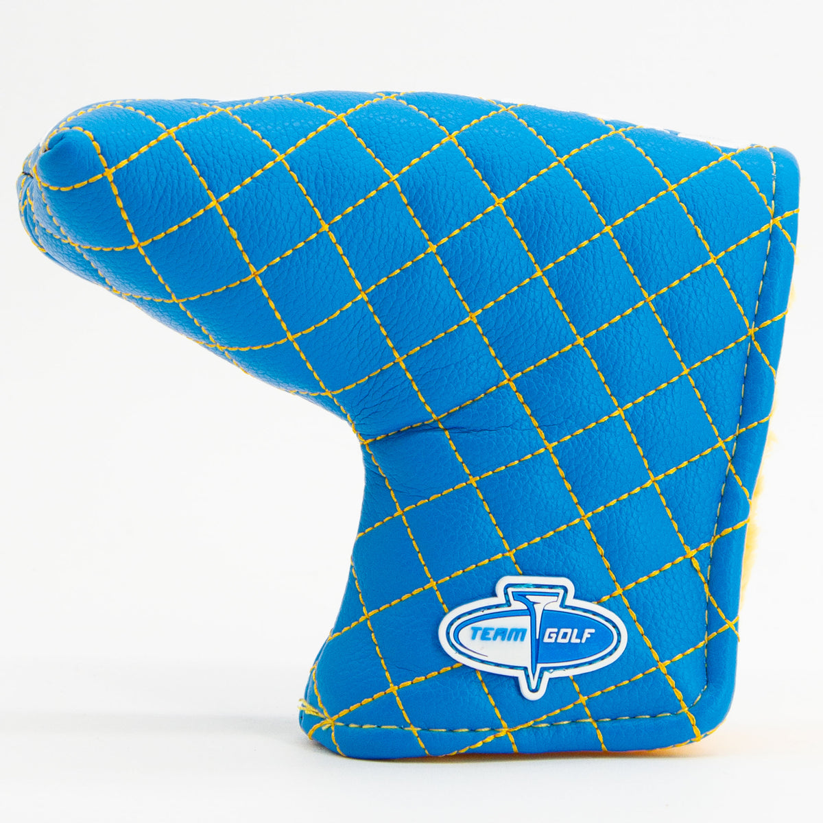 Los Angeles Chargers Solid Blade Putter quilted headcover, back view