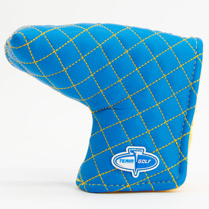 Los Angeles Chargers Solid Blade Putter quilted headcover, back view