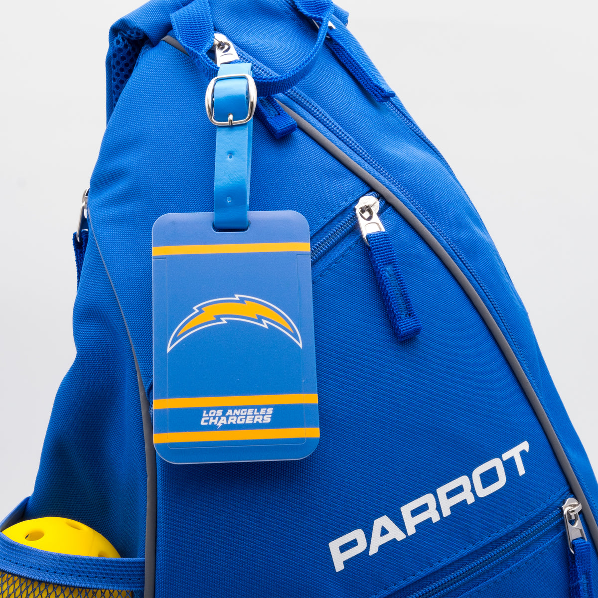 Los Angeles Chargers plastic golf bag tag by Team Golf, product photo 3
