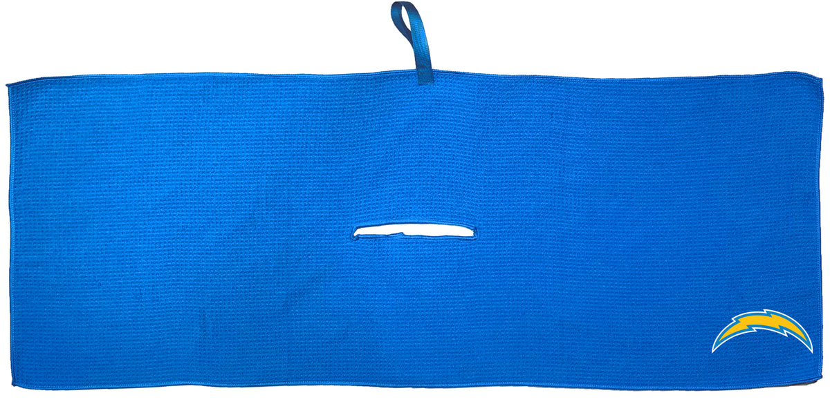 Los Angeles Chargers 16 x 40 microfiber golf towel with team logo