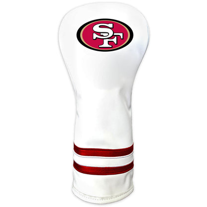 San Francisco 49ers Vintage White Printed Fairway Headcover - golf headcover product images