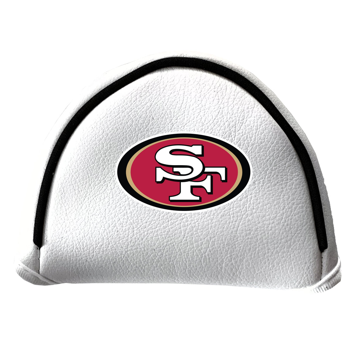 San Francisco 49ers vintage mallet putter white printed golf headcover