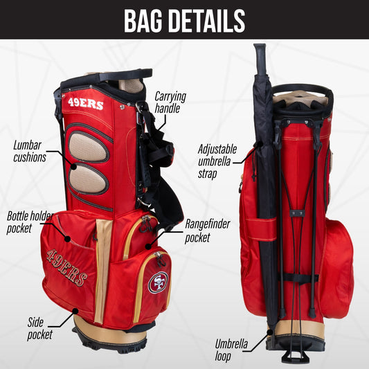 San Francisco 49ers Fairway Stand Bag - Image 2 - Club Rehab