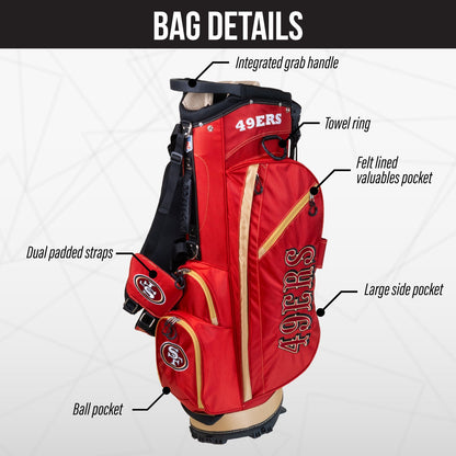 San Francisco 49ers Fairway Stand Bag - Image 3 - Club Rehab