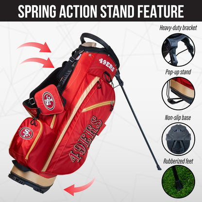 San Francisco 49ers Fairway Stand Bag - Image 5 - Club Rehab