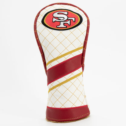 San Francisco 49ers Striped Fairway quilted headcover, front view