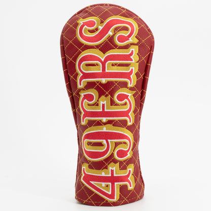 San Francisco 49ers Solid Fairway quilted headcover, front view