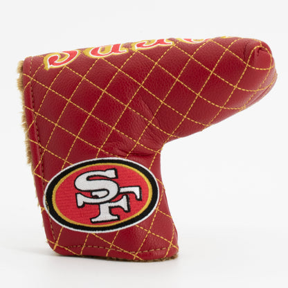 San Francisco 49ers Solid Blade Putter quilted headcover, front view
