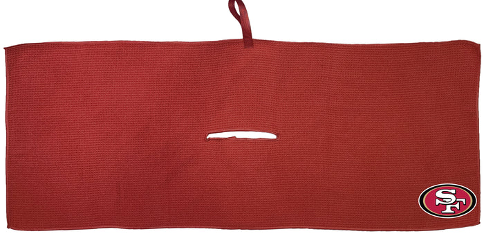 San Francisco 49ers 16 x 40 microfiber golf towel with team logo