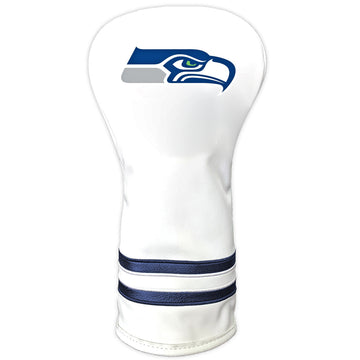 Seattle Seahawks Vintage White Driver-Schlägerhaube mit Aufdruck