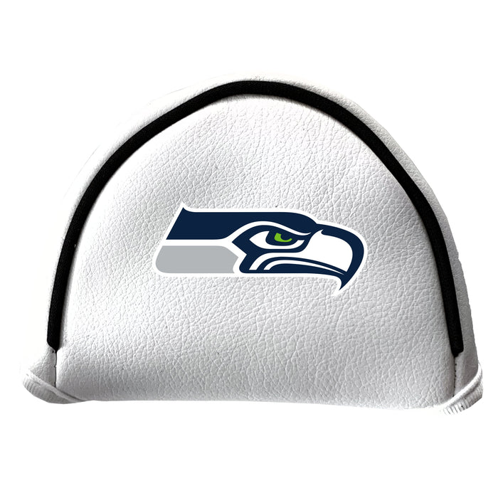 Seattle Seahawks Vintage White Printed Mallet Putter Headcover