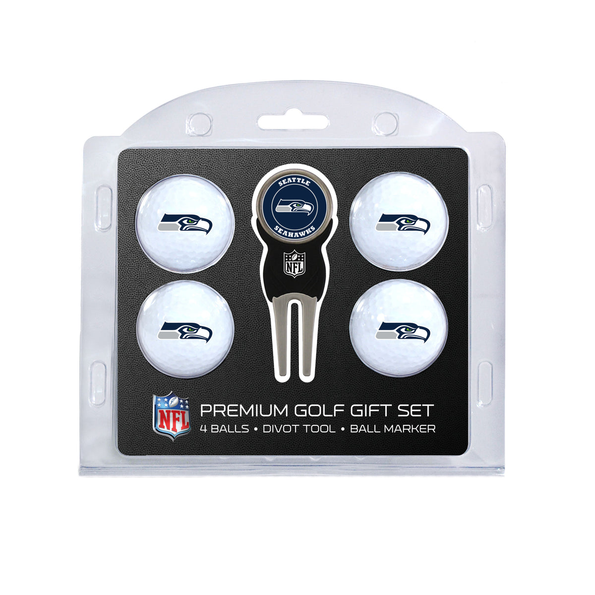 Seattle Seahawks 4-Ball Golf Gift Set