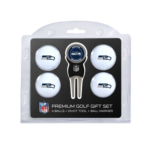 Seattle Seahawks 4-Ball Golf Gift Set