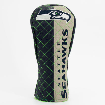 Seattle Seahawks Split Fairway quilted headcover, front view