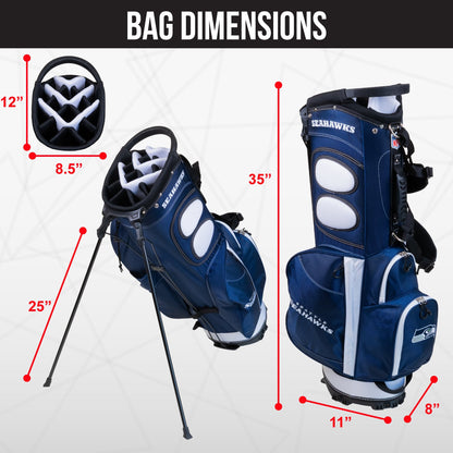 Seattle Seahawks Fairway Stand Bag - Image 4 - Club Rehab