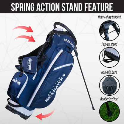 Seattle Seahawks Fairway Stand Bag - Image 5 - Club Rehab