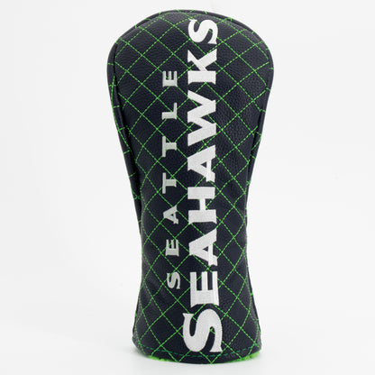 Seattle Seahawks Solid Fairway quilted headcover, front view
