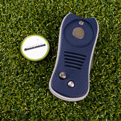 Seattle Seahawks Switchblade Divot Tool - Image 3 - Club Rehab
