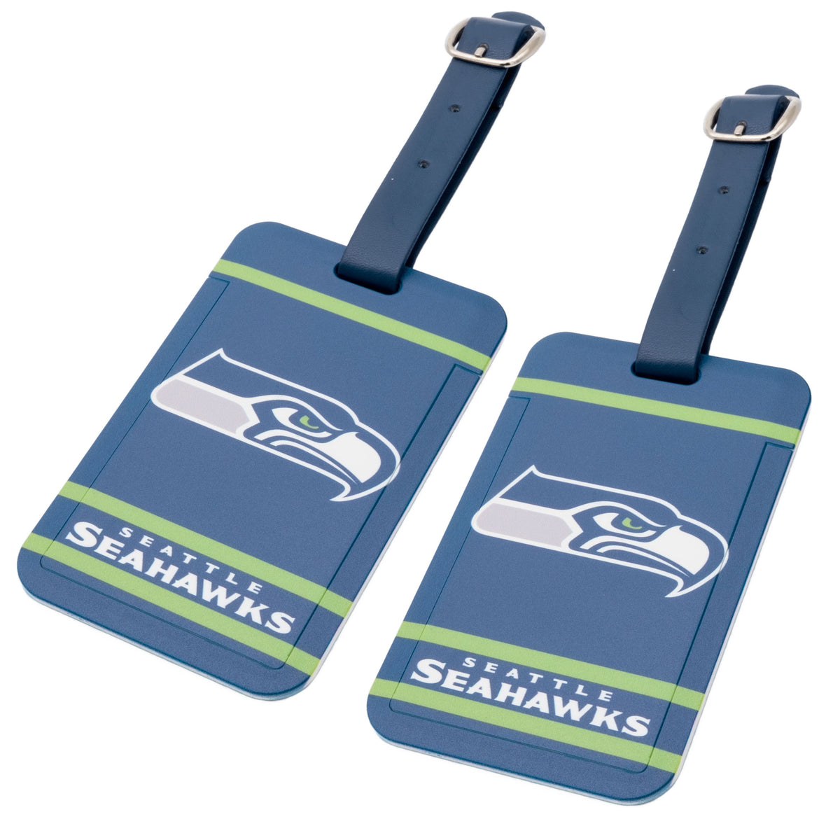 Seattle Seahawks plastic golf bag tag by Team Golf, product photo 4