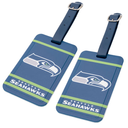 Seattle Seahawks plastic golf bag tag by Team Golf, product photo 4