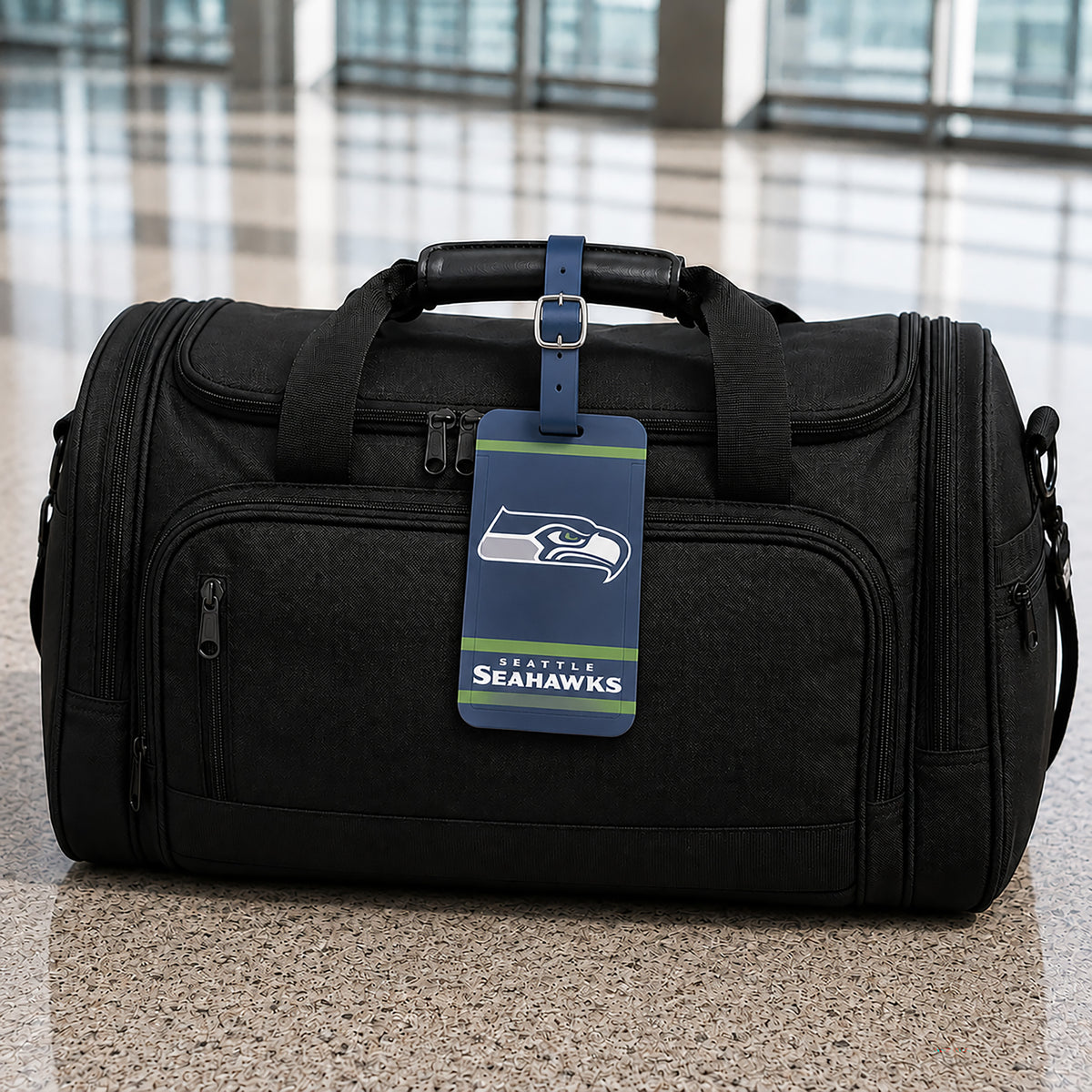 Seattle Seahawks plastic golf bag tag by Team Golf, product photo 5