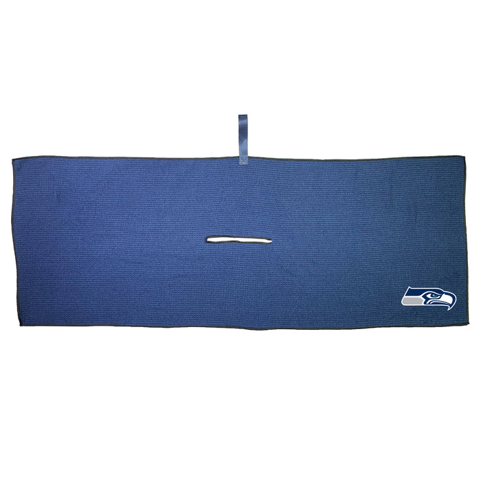Seattle Seahawks 16 x 40 microfiber golf towel with team logo