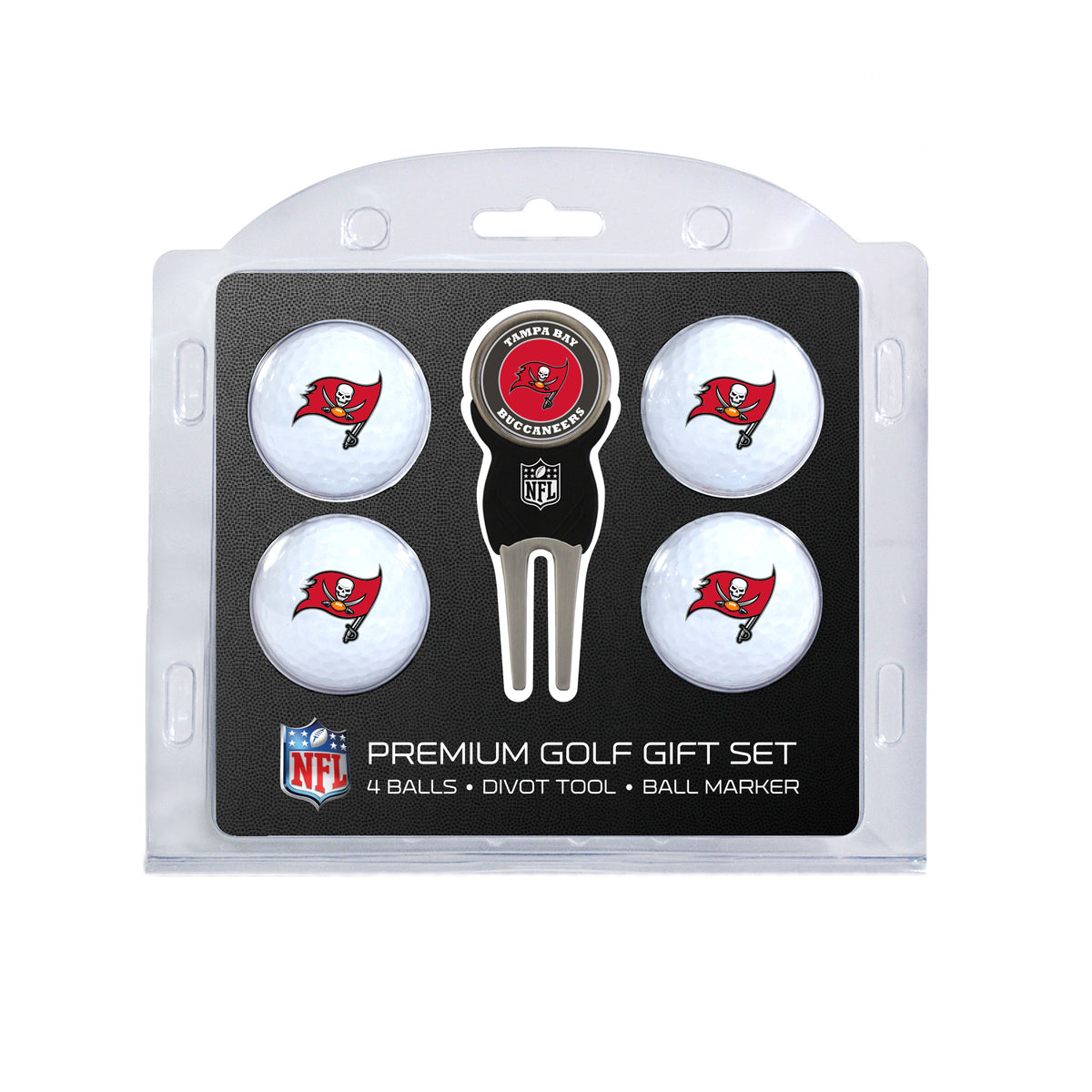Tampa Bay Buccaneers 4-Ball Golf Gift Set
