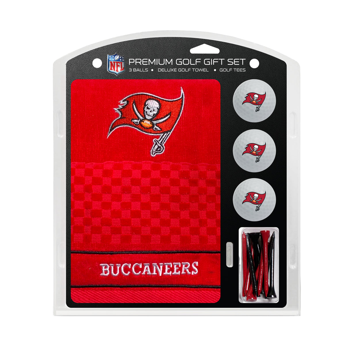 Tampa Bay Buccaneers Embroidered Towel Golf Gift Set