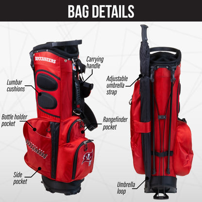 Tampa Bay Buccaneers Fairway Stand Bag - Image 2 - Club Rehab