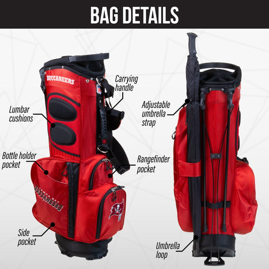 Tampa Bay Buccaneers Fairway Stand Bag - Image 2 - Club Rehab