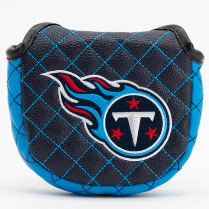 Tennessee Titans Solid Mallet Putter quilted headcover, front view