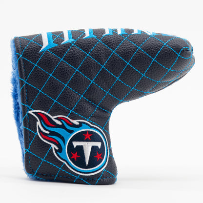 Tennessee Titans Solid Blade Putter quilted headcover, front view