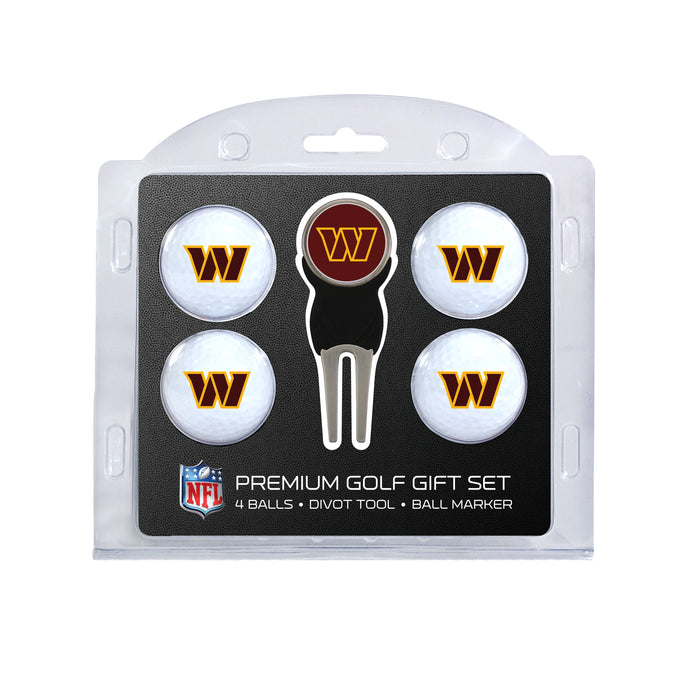 Washington Commanders 4-Ball Golf Gift Set