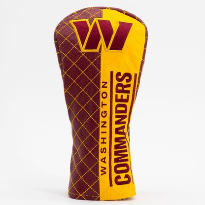 Washington Commanders Split Fairway quilted headcover, front view