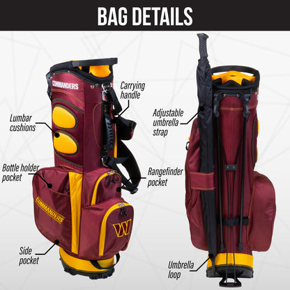 Washington Commanders Fairway Stand Bag - Image 2 - Club Rehab