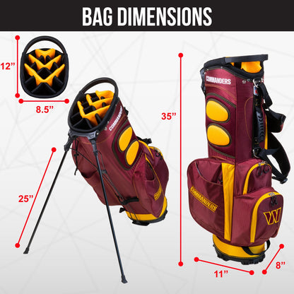 Washington Commanders Fairway Stand Bag - Image 4 - Club Rehab