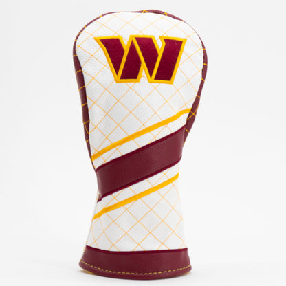 Washington Commanders Striped Fairway quilted headcover, front view