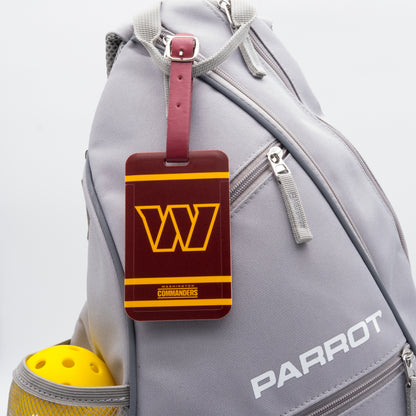 Washington Commanders plastic golf bag tag by Team Golf, product photo 3