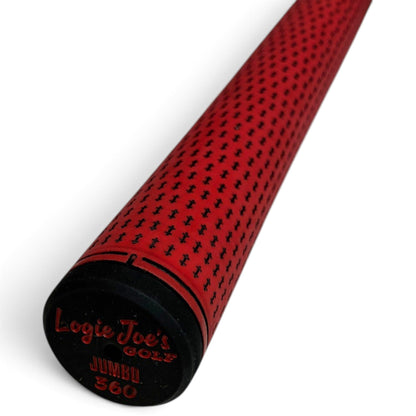 360 Golf Grips | 3 Pack Red/Black | Standard, Mid, Jumbo | High-Traction Rubber Grip - Standard - Club Rehab