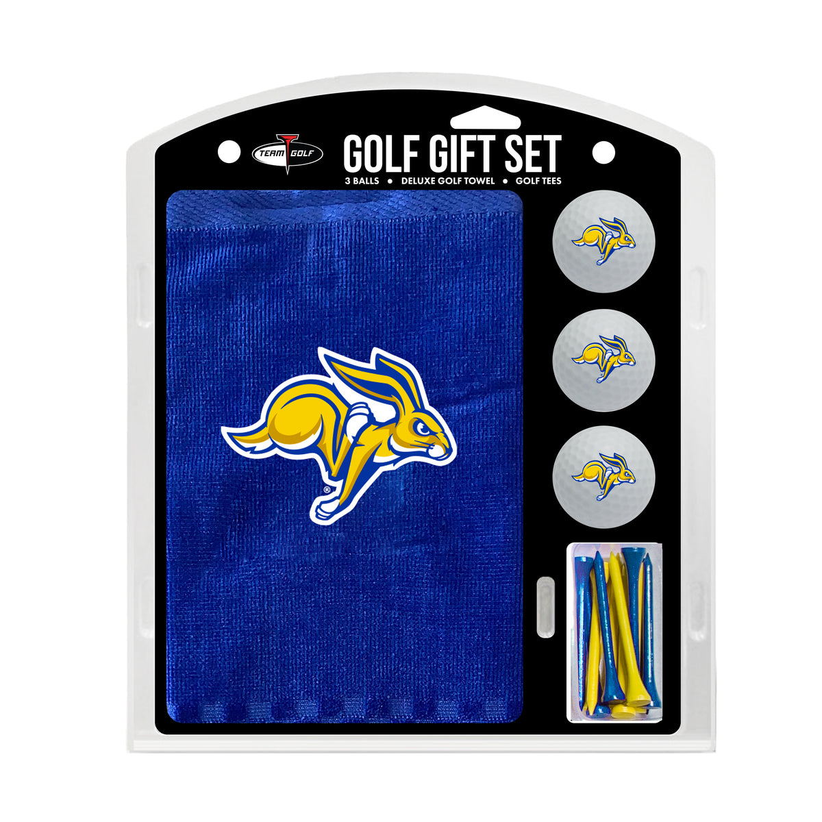 South Dakota State Jackrabbits Embroidered Towel Golf Gift Set